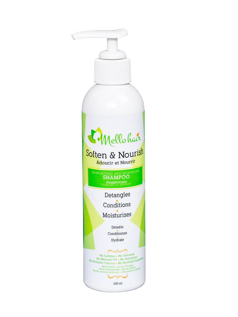 Mello Hair – Soften and Nourish – Moisturizing and Detangling Shampoo