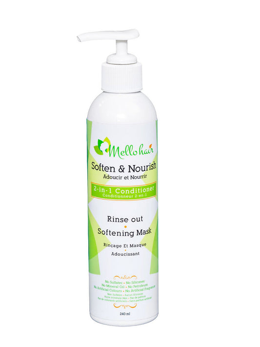 Mello Hair - Soften & Nourish - 2-in-1 Conditioner & Mask
