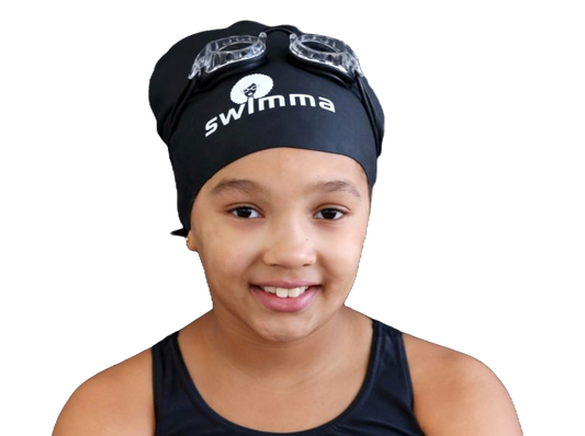 Swimma Swim Cap - Afro Kids ( 7 + & Adults)
