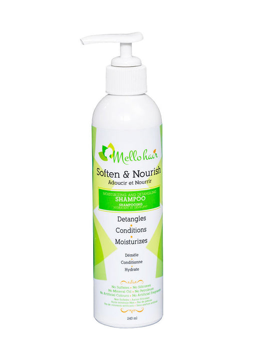 Mello Hair – Soften and Nourish – Moisturizing and Detangling Shampoo